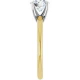 14K Yellow/White Gold 1 CTW Lab-Grown Diamond Engagement Ring