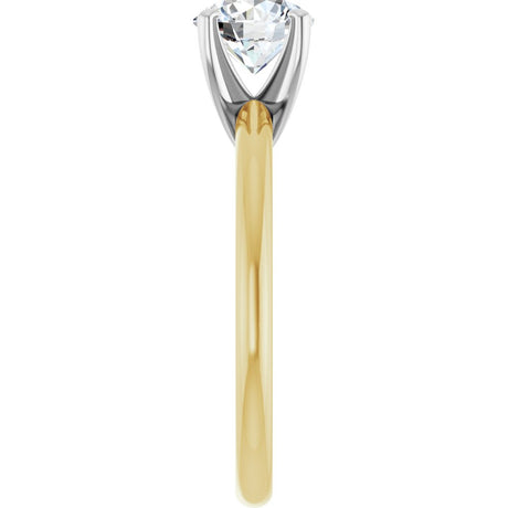 14K Yellow/White Gold 1 CTW Lab-Grown Diamond Engagement Ring