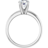 14K White Gold 1 CTW Lab-Grown Diamond Engagement Ring