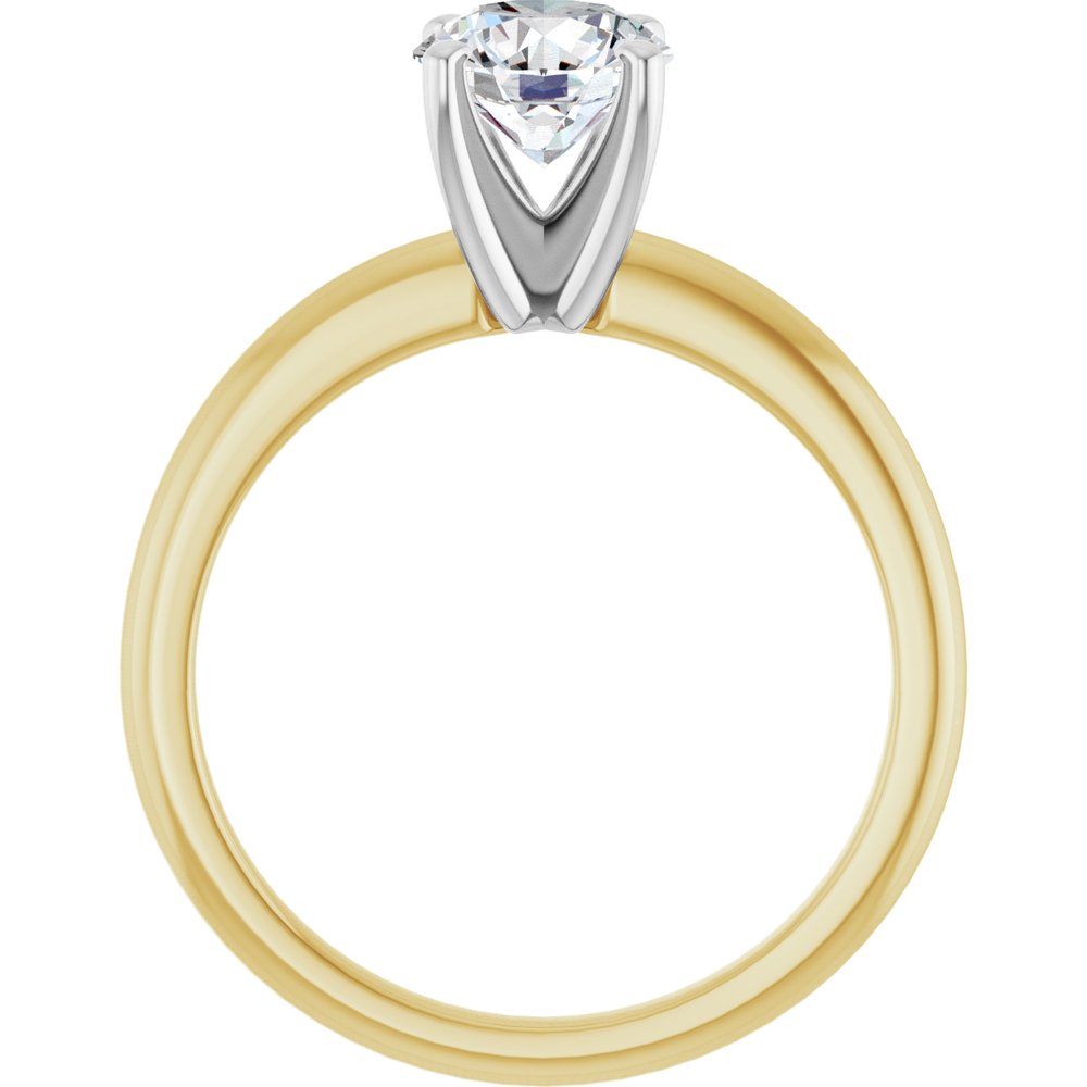 14K Yellow/White Gold 1 CTW Lab-Grown Diamond Engagement Ring