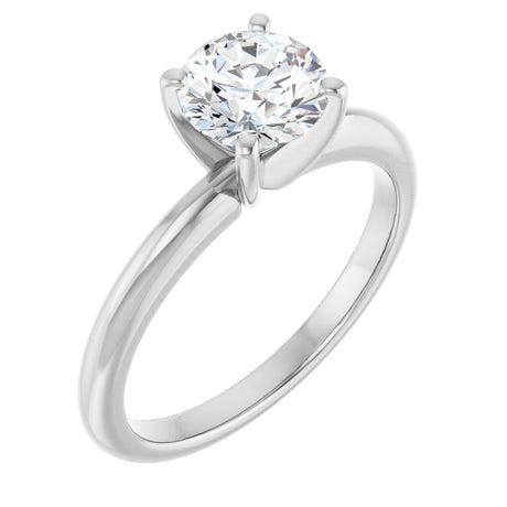 14K White Gold 1 CTW Lab-Grown Diamond Engagement Ring