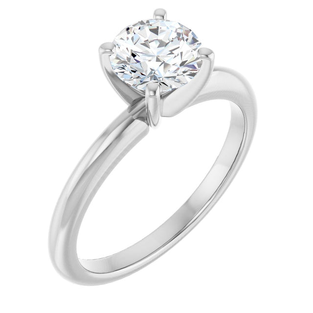 14K White Gold 1 CTW Lab-Grown Diamond Engagement Ring