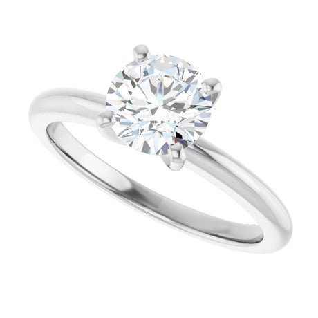 14K White Gold 1 CTW Lab-Grown Diamond Engagement Ring