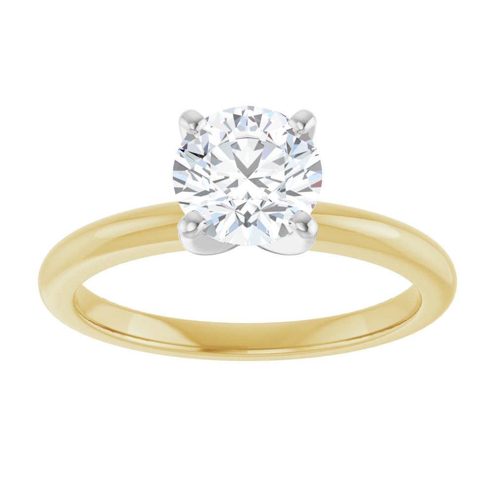 14K Yellow/White Gold 1 CTW Lab-Grown Diamond Engagement Ring