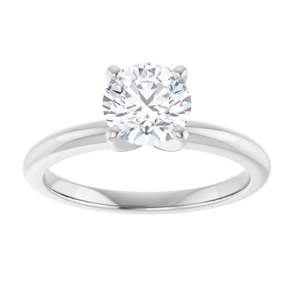 14K White Gold 1 CTW Lab-Grown Diamond Engagement Ring