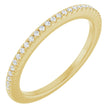 14K Yellow 1/8 CTW Natural Diamond French Set Anniversary Band