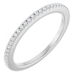 Platinum 1/8 CTW Natural Diamond French-Set Anniversary Band