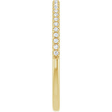 14K Yellow Gold 1/8 CTW Natural Diamond French-Set Anniversary Band