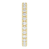 14K Yellow 7/8 CTW Lab-Grown Diamond  French-Set Eternity Band Size 6