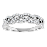 14K White 1/3 CTW Natural Diamond Anniversary Band