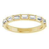 14K Yellow 1/2 CTW Natural Diamond Anniversary Band