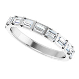 14K White 5/8 CTW Natural Diamond Anniversary Band