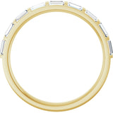 14K Yellow 1/2 CTW Natural Diamond Anniversary Band