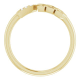 14K Yellow Gold .03 CTW Natural Diamond Arrow Ring