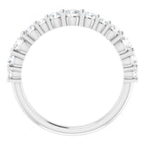 14K White 3/4 CTW Lab-Grown Diamond Anniversary Band