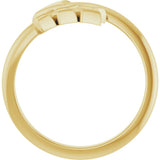 14K Yellow Arrow Ring
