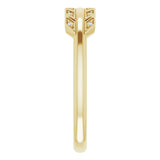 14K Yellow Gold .03 CTW Natural Diamond Arrow Ring