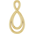 14K Yellow 15.3x7.3 mm Infinity-Inspired Pendant