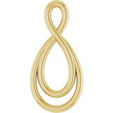 14K Yellow 15.3x7.3 mm Infinity-Inspired Pendant