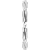 14K White Gold 2.2 mm Woven-Design Band Size 7