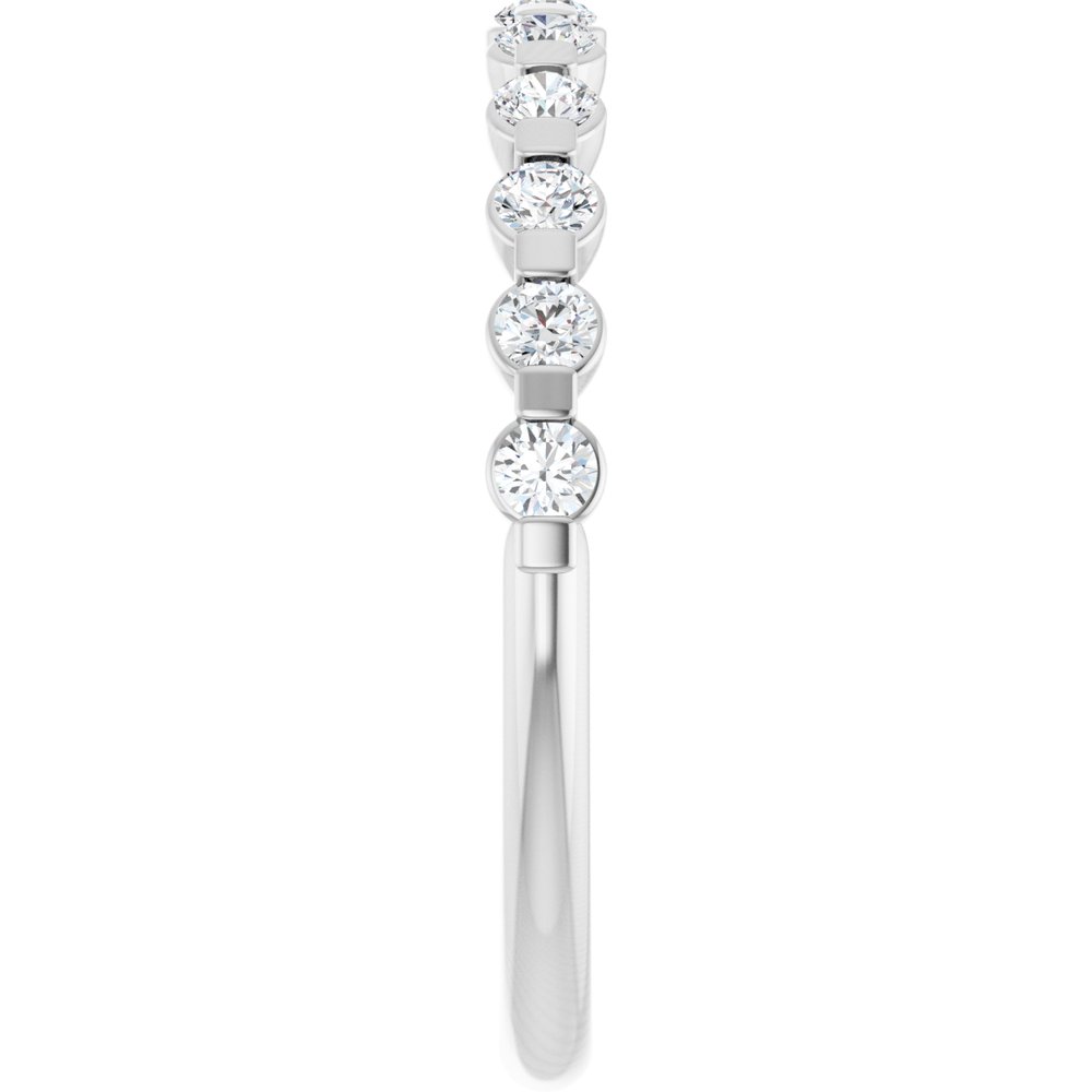 14K White 1/3 CTW Natural Diamond Anniversary Band