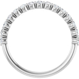 14K White 1/2 CTW Lab-Grown Diamond Anniversary Band