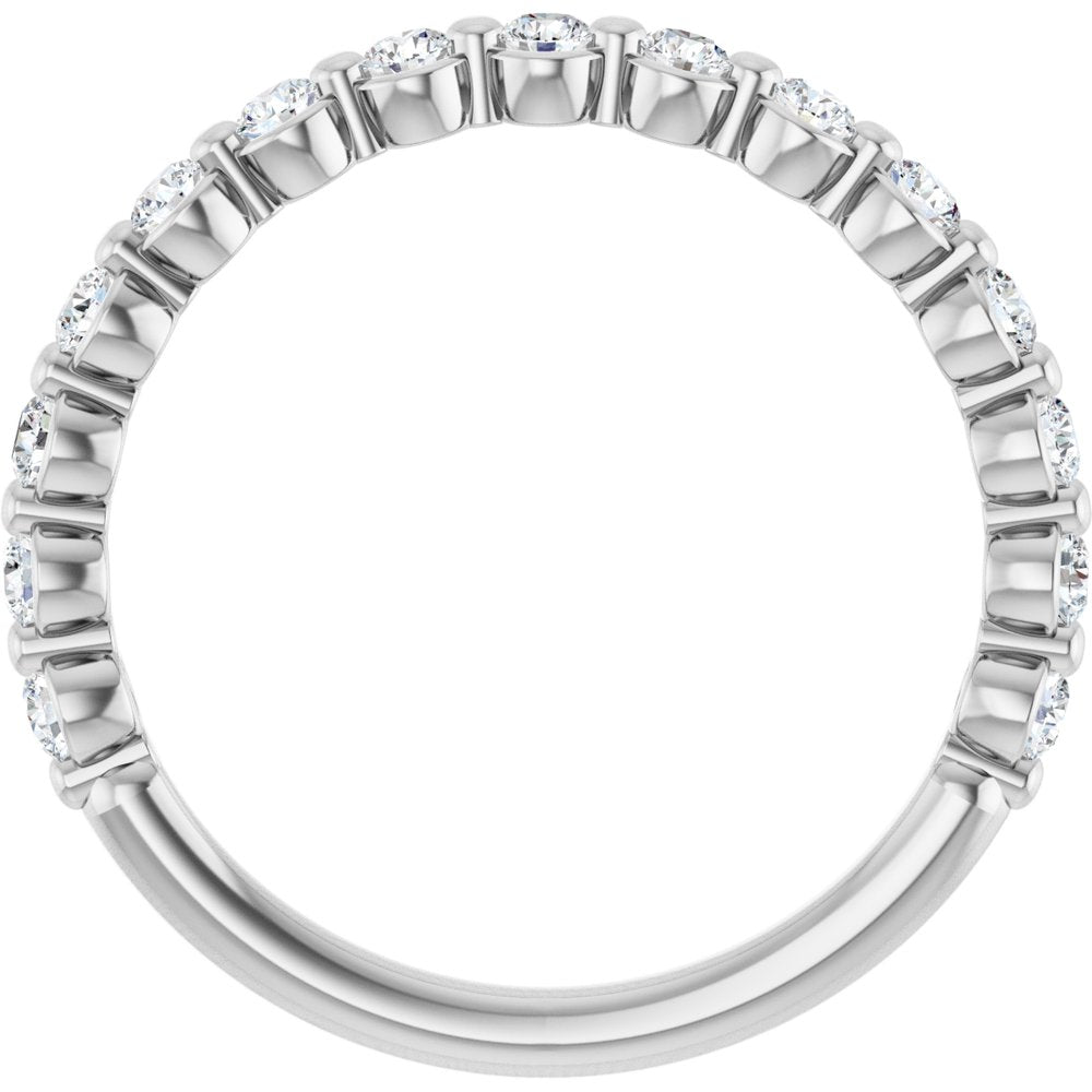 14K White Gold 1/2 CTW Lab-Grown Diamond Anniversary Band