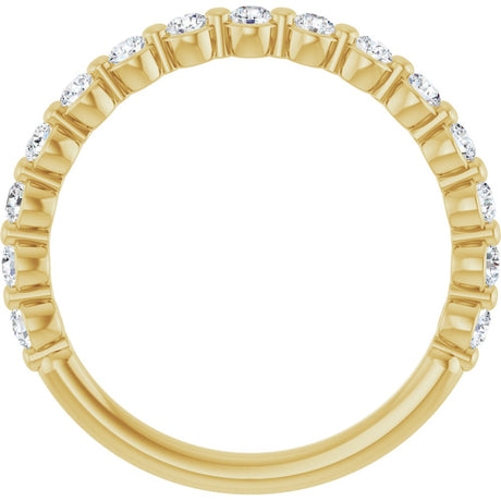 14K Yellow Gold 1/2 CTW Lab-Grown Diamond Anniversary Band