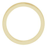 14K Yellow Gold 3.65 mm Floral Band