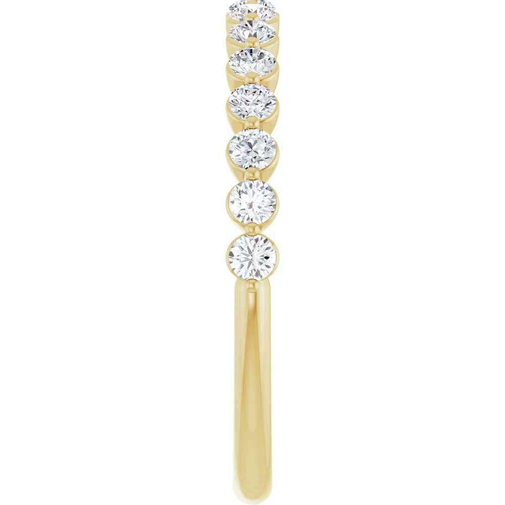 14K Yellow 1/2 CTW Lab-Grown Diamond Anniversary Band