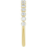 14K Yellow 1/2 CTW Lab-Grown Diamond Anniversary Band