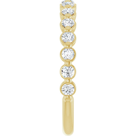 14K Yellow Gold 1/2 CTW Lab-Grown Diamond Anniversary Band