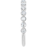 14K White Gold 1/2 CTW Lab-Grown Diamond Anniversary Band