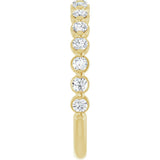 14K Yellow Gold 3/8 CTW Natural Diamond Anniversary Band