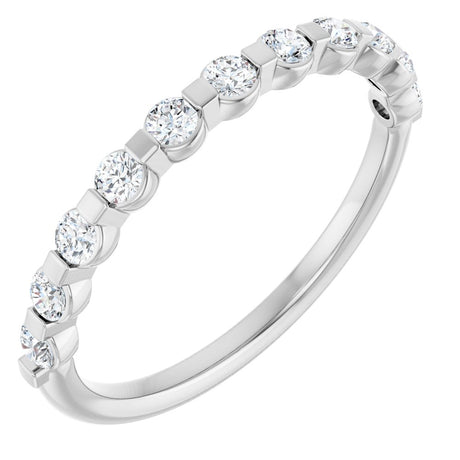 14K White 1/3 CTW Natural Diamond Anniversary Band