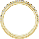 14K Yellow 1 1/8 CTW Natural Diamond Anniversary Band