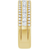 14K Yellow 1 1/8 CTW Natural Diamond Anniversary Band