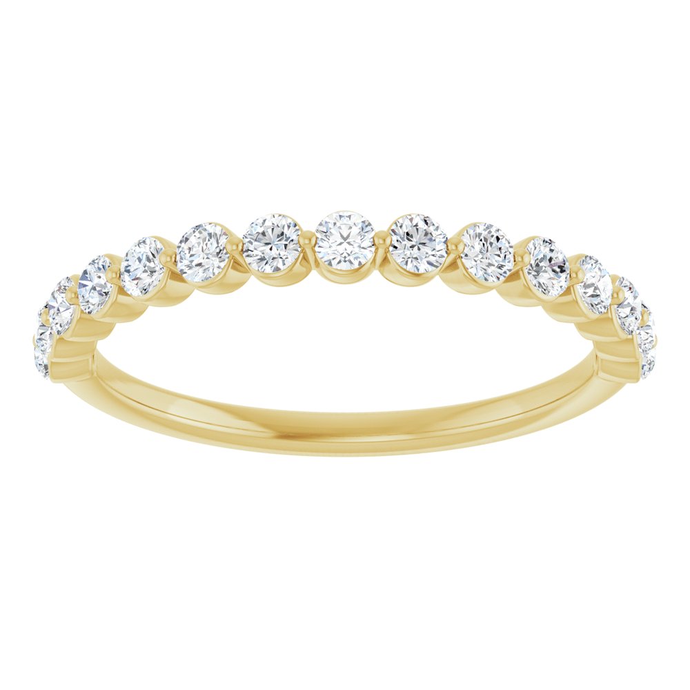 14K Yellow 1/2 CTW Lab-Grown Diamond Anniversary Band