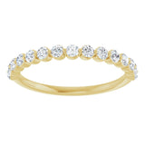 14K Yellow 1/2 CTW Lab-Grown Diamond Anniversary Band