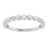 14K White Gold 1/2 CTW Lab-Grown Diamond Anniversary Band