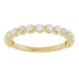 14K Yellow Gold 3/8 CTW Natural Diamond Anniversary Band