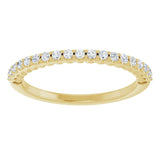 14K Yellow 1/5 CTW Natural Diamond Band