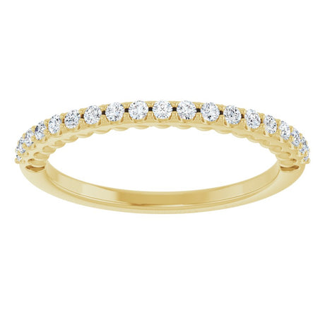 14K Yellow 1/5 CTW Natural Diamond Band