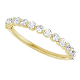 14K Yellow 1/2 CTW Lab-Grown Diamond Anniversary Band