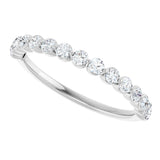 14K White 1/2 CTW Lab-Grown Diamond Anniversary Band