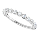 14K White Gold 3/8 CTW Natural Diamond Anniversary Band