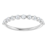 14K White 1/3 CTW Natural Diamond Anniversary Band