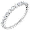 14K White 3/8 CTW Natural Diamond Anniversary Band