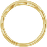 14K Yellow Criss-Cross Ring