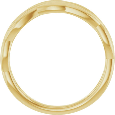 14K Yellow Criss-Cross Ring